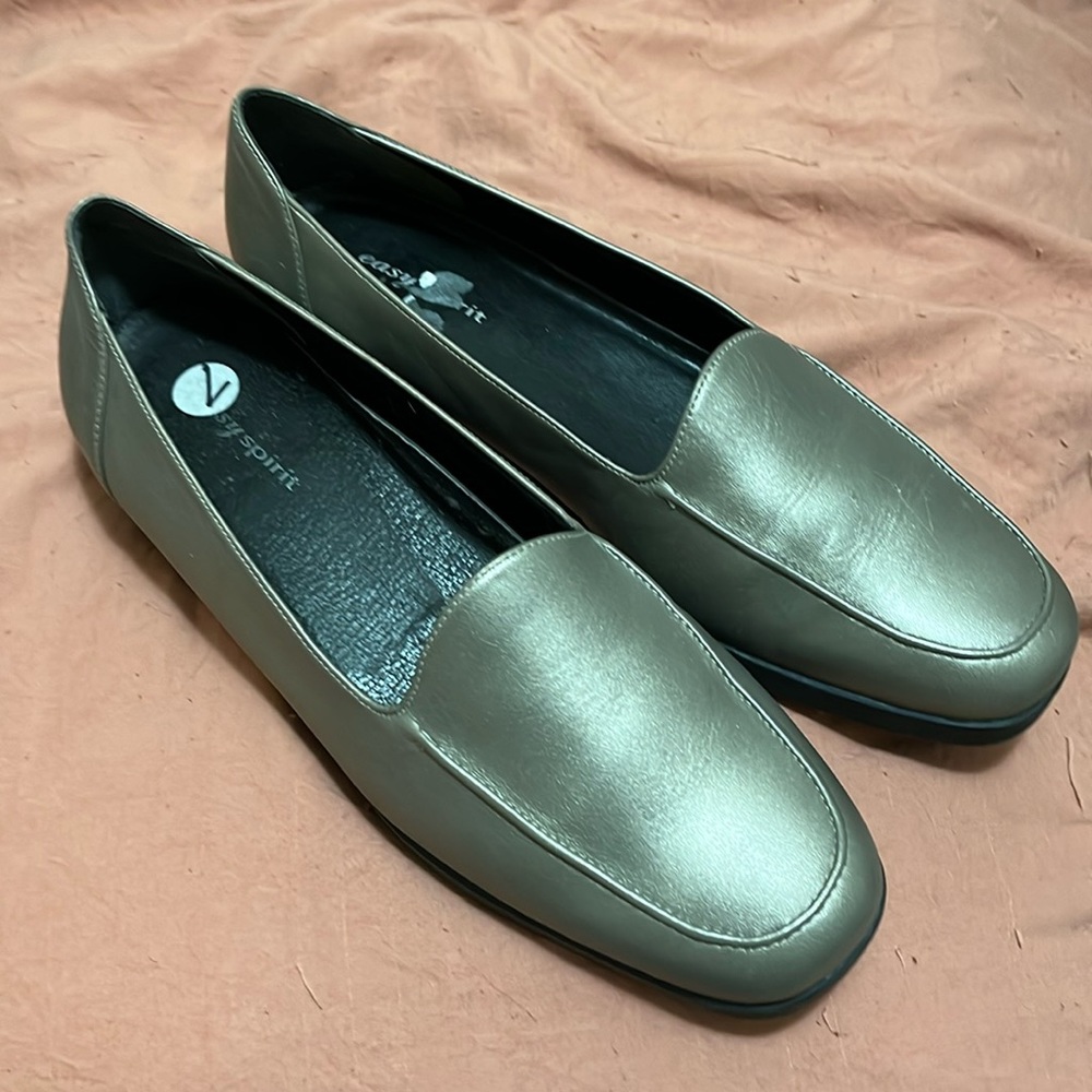 Silver loafers